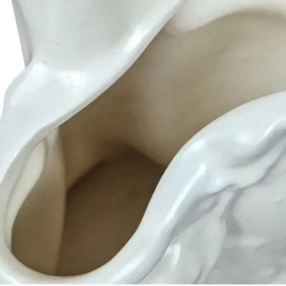Vintage Haeger Pottery Madonna with Child: White Ceramic Planter